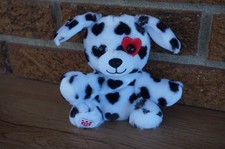 BUILD A Bear Smallfrys PLUSH Dalmatian Heart PUPPY Dog Red Bean Mini Small Buddy