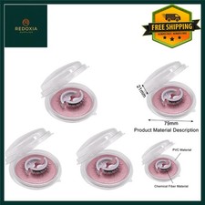 3 Pairs Natural Look Reusable Self-Adhesive Fake Eyelashes No Glue