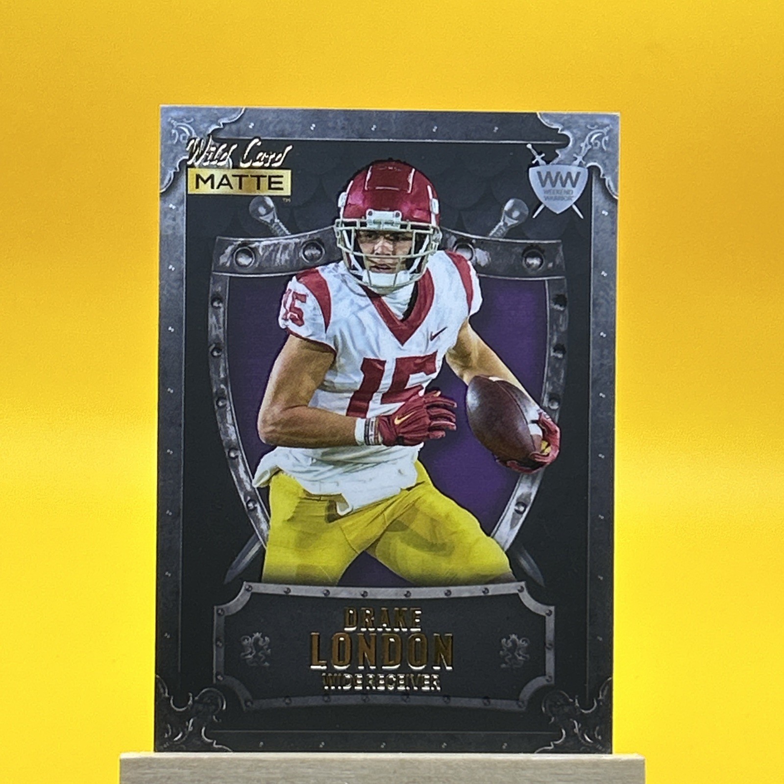 Drake London Wild Card Matte Green Weekend Warrior #14 Purple