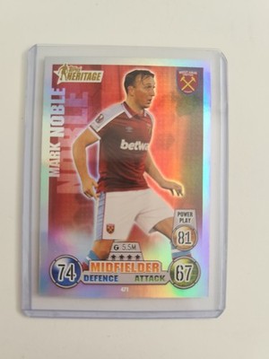 Match Attax 21/22 Mark Noble Heritage West Ham United #471 2021/2022