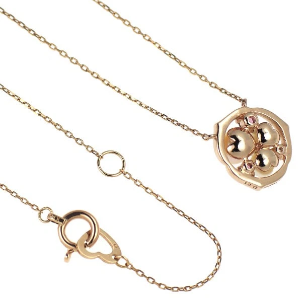 Collar Colgante Diamante Turmalina Rosa Perla Agua Dulce Ponte Vecchio K10PG Di Foto 2 de 3