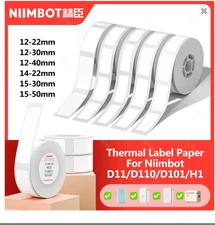 Thermal Label White Color Paper 12-15mm Thermal Sticker Paper Roll Water