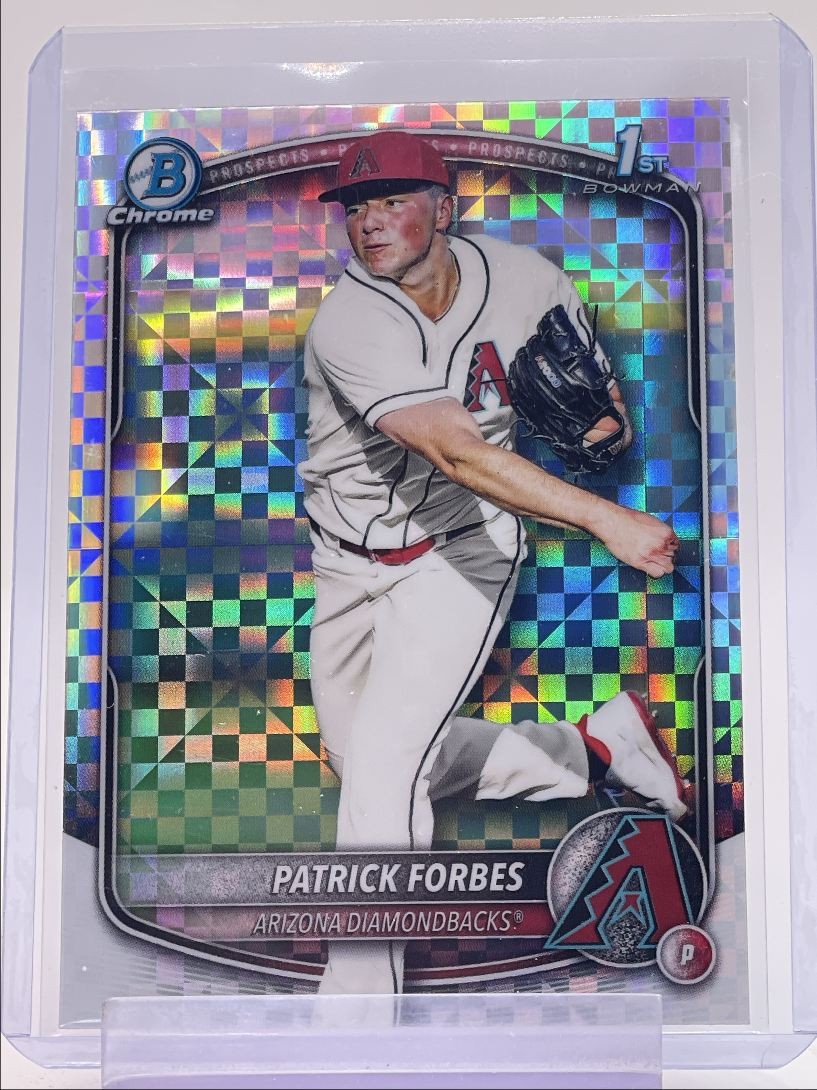 PATRICK FORBES 2025 BOWMAN CHROME DRAFT 1ST X-FRACTOR DIAMONDBACKS Q2045