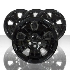 17 Gloss Black Wheel Skins For 2015-2022 Chevrolet Colorado Set Of 4