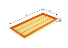 BOSCH Luftfilter F 026 400 326 Filtereinsatz für LEGACY OUTBACK IMPREZA FORESTER