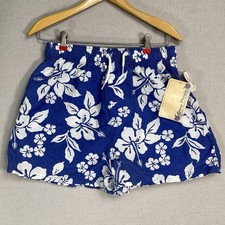 VINTAGE 80s 90s OP Ocean Pacific Swim Trunks Shorts Mens L Hawaiian NWT 