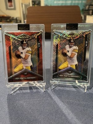 (2) Ben Rothlisberger Wild Card /10 And /20 Very Limited Ed Pittsburgh Steelers