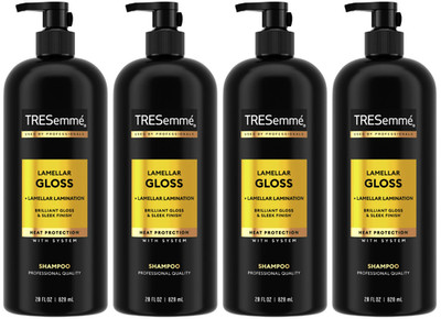 TRESemme LAMELLA BRILLIANT GLOSS & SLEEK FINISH Professional Shampoo 28oz-4 Pack
