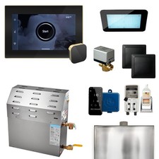Mr. Steam MSSUPER2EC1 iSteamX Generator Package in Black x Satin Brass