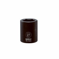 Metric Impact Socket, 6-Point, 3/4 In. Drive, 27mm - DWMT75169OSP