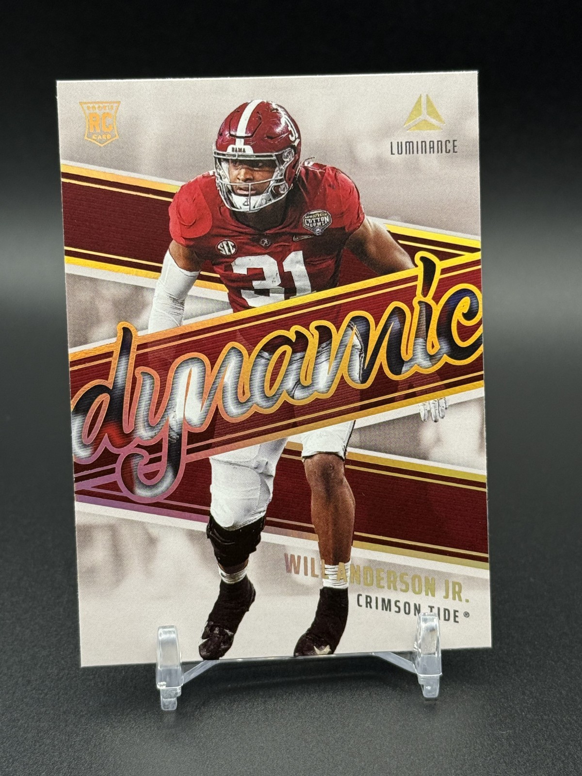 Will Anderson Panini Luminance Dynamic Rookies #DR14 Base