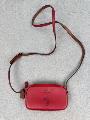 Coach x Peanuts Snoopy Red Leather Mini Crossbody Bag Limited Edition