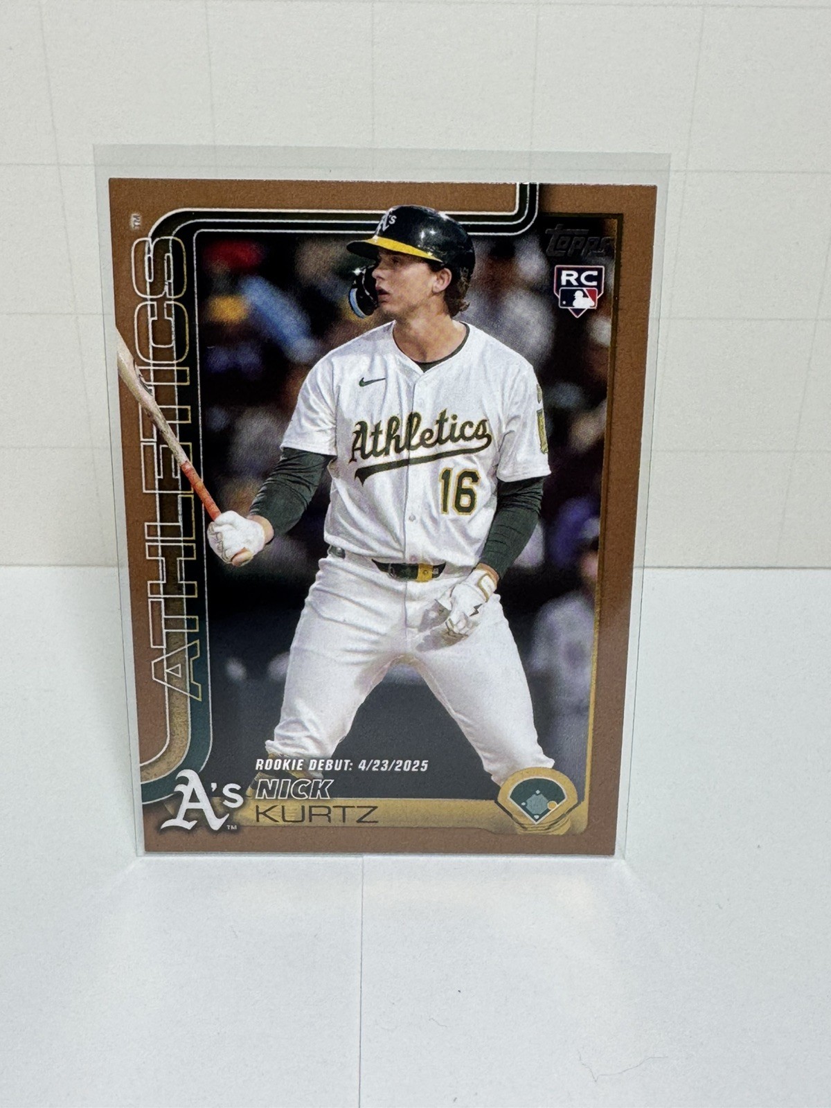 2025 Topps Update Series Nick Kurtz #US197 Rookie Debut Gold /2025 (RC)