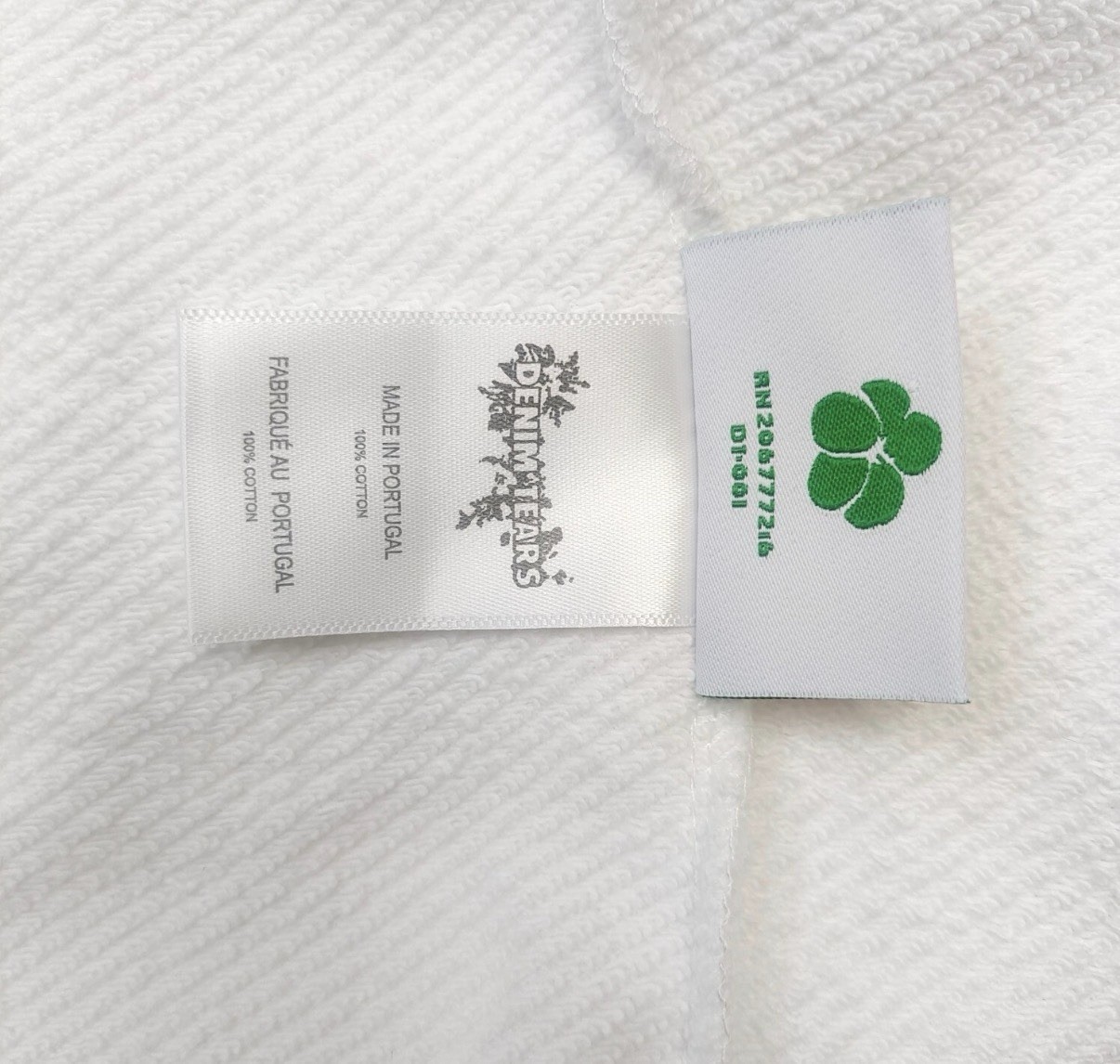 Denim Tears Mono Cotton Wreath Hoodie White Sz Large  NEW