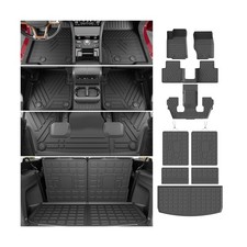 powoq 6 Seats Floor Mat Compatible with 2021-2025 Jeep Grand Cherokee L Cargo...