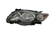 Fit For 2009 2010 Toyota Corolla S XRS Black Headlight Headlamp Left Driver Side