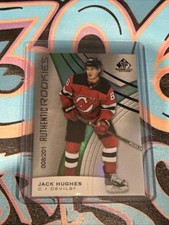 Jack Hughes 008/201 Rookie 2019-20 UD SP Game Used New Jersey Devils (PH)