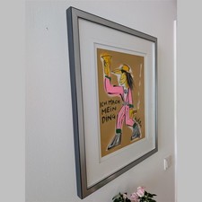 Udo Lindenberg Ich mach mein Ding Aquarell Gold glänzend handsigniert UNIKAT