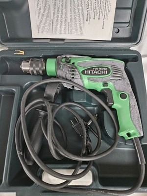 Hitachi FDV 16VB2 120V Corded Hammer Drill Keyed Chuck Case Aux Handle