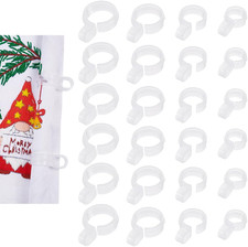 24 Pcs Cross-Stitch Roll Clip 4 Styles Clear PP Plastic Embroidery Fabric Roll C