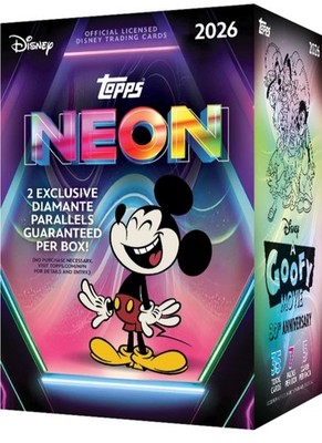 4x 2026 TOPPS DISNEY NEON VALUE BLASTER BOX (35 Cards) w/Chrome 1 Day Sale (4)