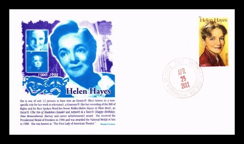US COVER FIRST DAY OF ISSUE PANDA CACHETS ACTRESS HELEN HAYES