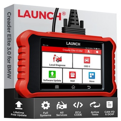 LAUNCH Creader Elite V3.0 for BMW OBD2 Scanner Full System Bi-Directional Tool