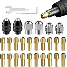 28pcs/set Drill Chuck Collet for Dremel, 1/32 To 1/8inch Drill Chuck Collet S...