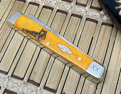 Case XX USA 2025 Persimmon Bone   Tiger   1/500 Baby Doc Doctor Knife NEW
