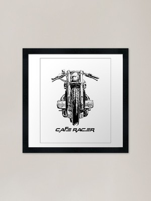 Cafe Racer Motorrad Gerahmtes Kunstdruck Pr Gerahmtes Wandbild Poster Leinwanddruck Bild