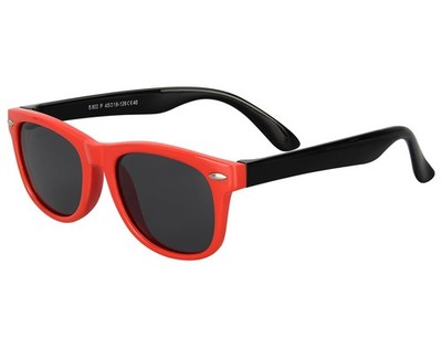 Mdvora Kids Polarized Sunglasses, Toddler Sunglasses UV 1pcs, Red-black