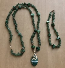 Beautiful Earthy Green Natural Stone Jadite N...