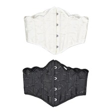 Laceup Waistbelt Corset Vintage Underbust Corset Shapewear Waspie Belt