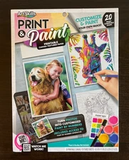 NIP ArtSkills Print And Paint Printable Canvas-Textured Paper 20 Inkjet Sheets