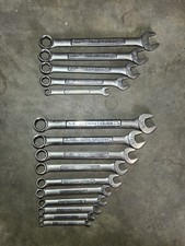 Vintage Craftsman Combination Wrench Set Sae 12pt 6pt Vv Va V-series 15pc