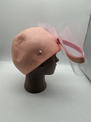 Vintage Mr John Hot Pink Hat Classic New york Paris Fawn Finish Vtg MR. JOHN Paris New York Classic Womens Red Fawn Finish  main image 2