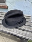 Vintage Men's Stetson The Sovereign Gray Fur Felt Fedora Hat 7