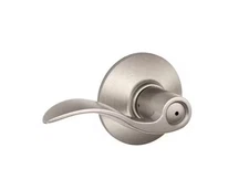Schlage Accent Satin Nickel Privacy Bed/Bath Door Handle