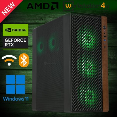 Mesh Gaming PC - AMD Ryzen 7 5700X3D, 32GB RAM, 1TB SSD, RTX 5060, W11, WLAN+BT