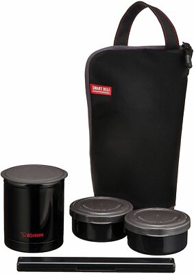 JAPAN ZOJIRUSHI SZ-JB02 Stainless Hood Jar Insulation Lunch Box Chopsticks Bag