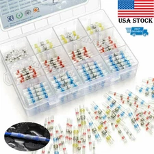 160~1000x Waterproof Seal Solder Cable Wire Connector Heat Shrink Butt Terminals