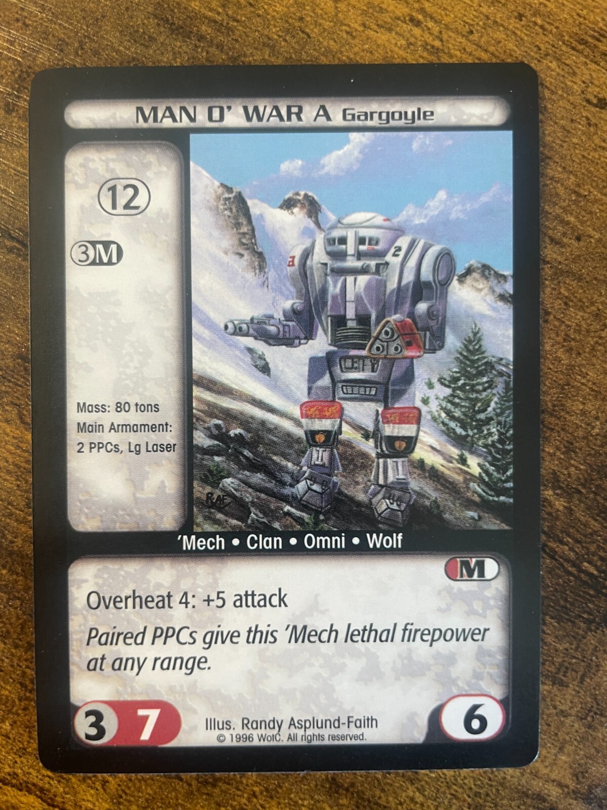 Battletech CCG TCG Card Game Rare Limited Ed Man O War A | eBay
