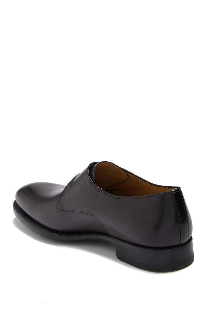 Magnanni Brodie Leather Monk Strap Loafer Grey at Nordstrom Rack - Mens Formal Footwear - Mens Monk