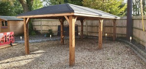 Wooden Car Port Made To Any Size Fully Installed Ebay