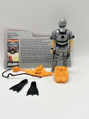 1986 GI JOE WET-SUIT v2 SPECIAL MISSION BRAZIL 100% COMPLETE WITH