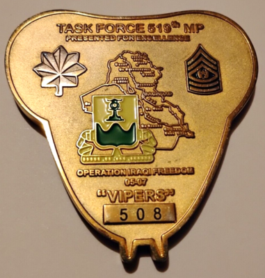 #ad #ad quot;VIPERSquot; OPERATION IRAQI FREEDOM 05 07 Task Force 519TH MP Challenge Coin 508 $74.95