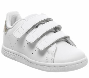 stan smith kids silver