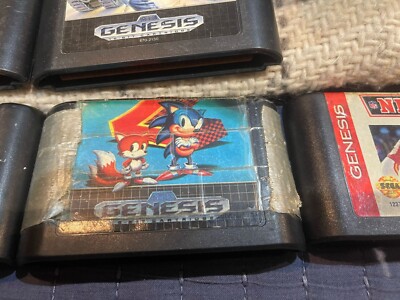 Sega Genesis 3 console MK-1461 lot 2 controllers 11 games | eBay