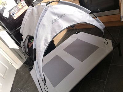 zoofari raised dog bed