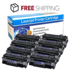 8PK Q5949A 49A Black Toner Cartridge For HP LaserJet 1160 1320N 1320NW 3390 3392